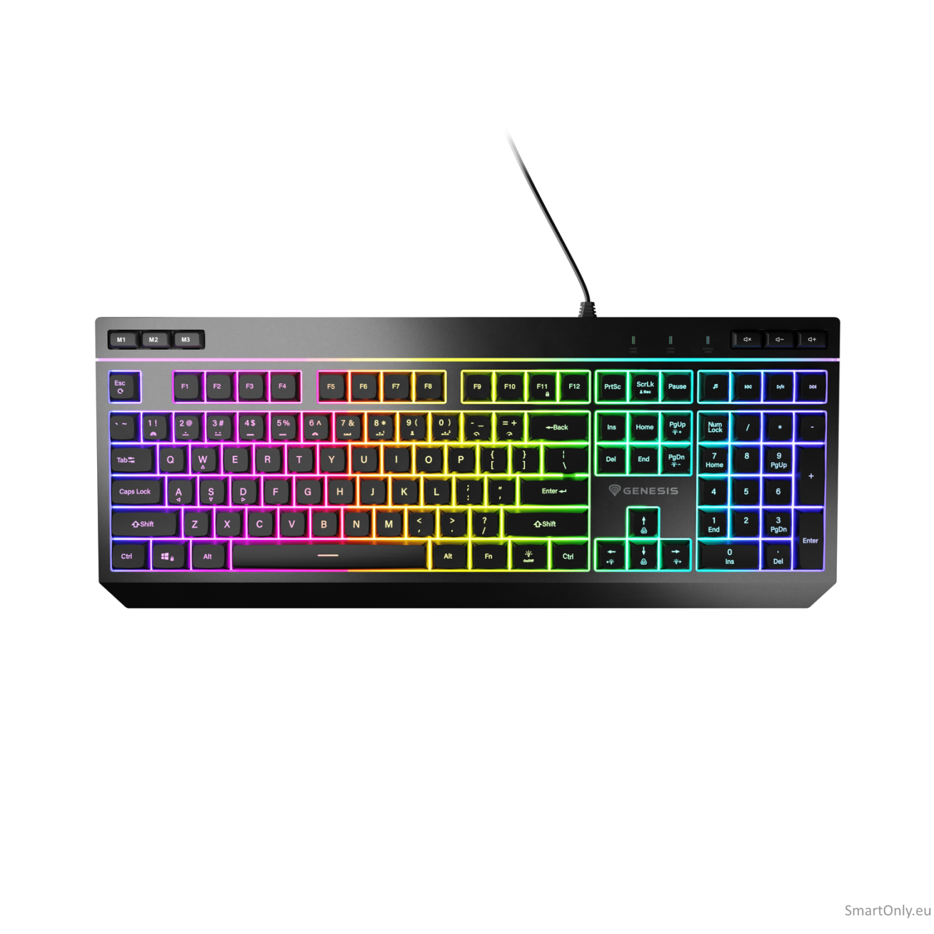 Genesis | Rhod 530 | Membrane Gaming Keyboard | Wired | US | Black Genesis | Rhod 530 | Membrane Gaming Keyboard | Wired | US | Black