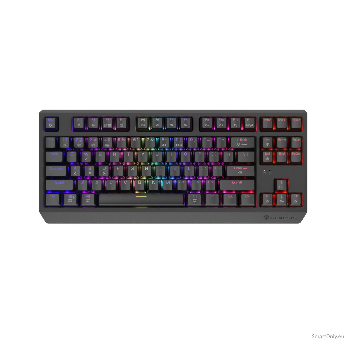 Genesis | THOR 230 | Mechanical Gaming Keyboard | Wireless | US | Outemu Silent Lemon | Black