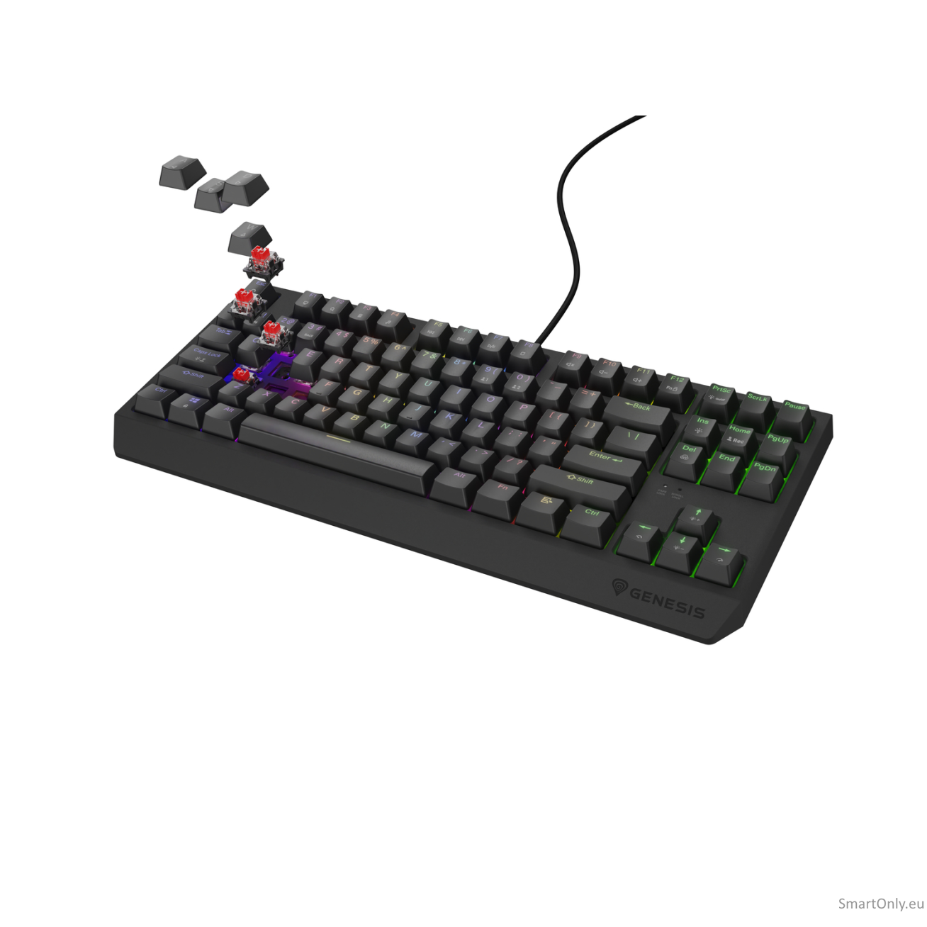 Genesis | THOR 230 TKL | Mechanical Gaming Keyboard | Wired | US | Linear | Black | RGB 3 Genesis | THOR 230 TKL | Mechanical Gaming Keyboard | Wired | US | Linear | Black | RGB 3