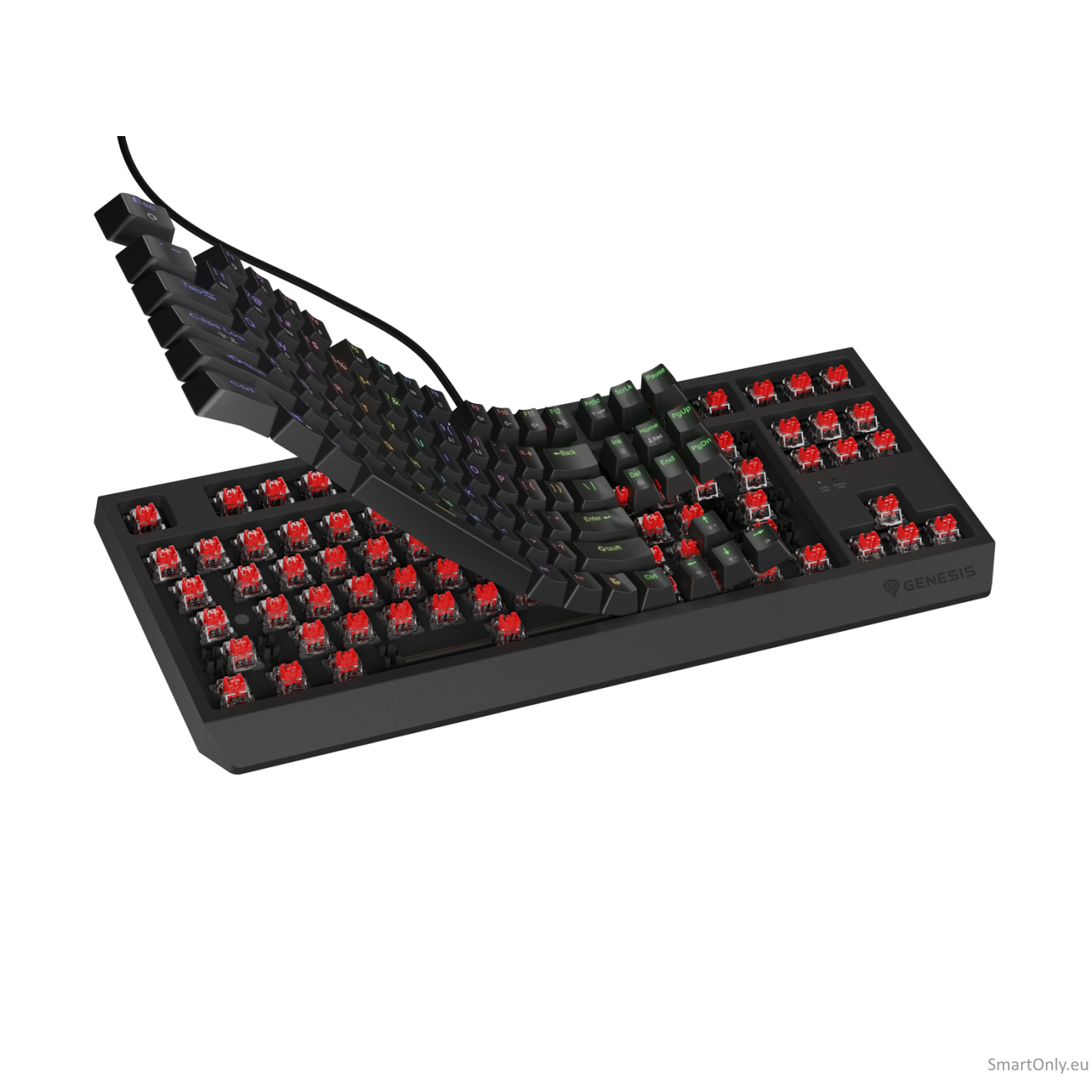 Genesis | THOR 230 TKL | Mechanical Gaming Keyboard | Wired | US | Linear | Black | RGB 4