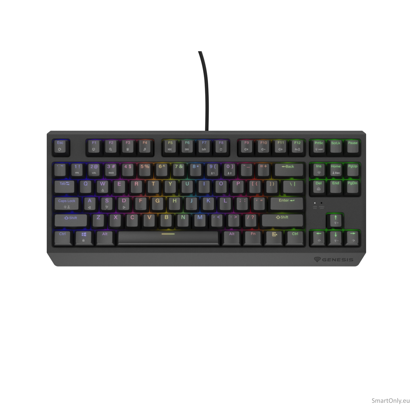 Genesis | THOR 230 TKL | Mechanical Gaming Keyboard | Wired | US | Linear | Black | RGB Genesis | THOR 230 TKL | Mechanical Gaming Keyboard | Wired | US | Linear | Black | RGB
