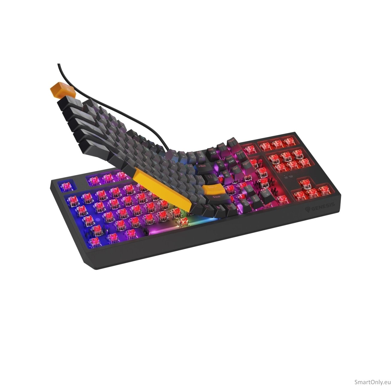 Genesis | THOR 230 TKL | Mechanical Gaming Keyboard | Wired | US | Outemu Red | Anchor Gray Negative 15 Genesis | THOR 230 TKL | Mechanical Gaming Keyboard | Wired | US | Outemu Red | Anchor Gray Negative 15
