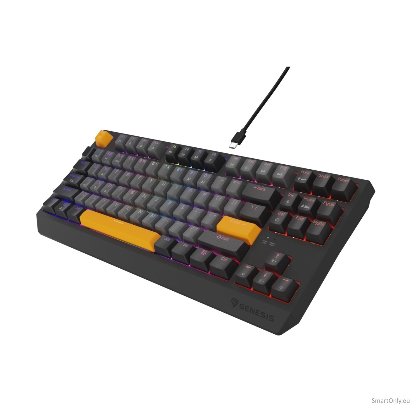 Genesis | THOR 230 TKL | Mechanical Gaming Keyboard | Wired | US | Outemu Red | Anchor Gray Negative 4