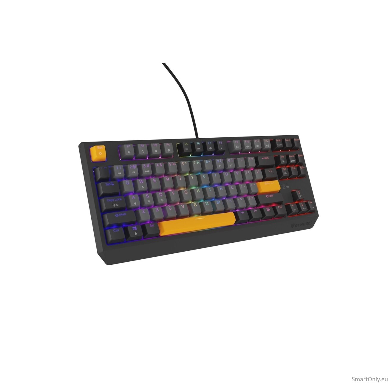 Genesis | THOR 230 TKL | Mechanical Gaming Keyboard | Wired | US | Outemu Red | Anchor Gray Negative 7 Genesis | THOR 230 TKL | Mechanical Gaming Keyboard | Wired | US | Outemu Red | Anchor Gray Negative 7