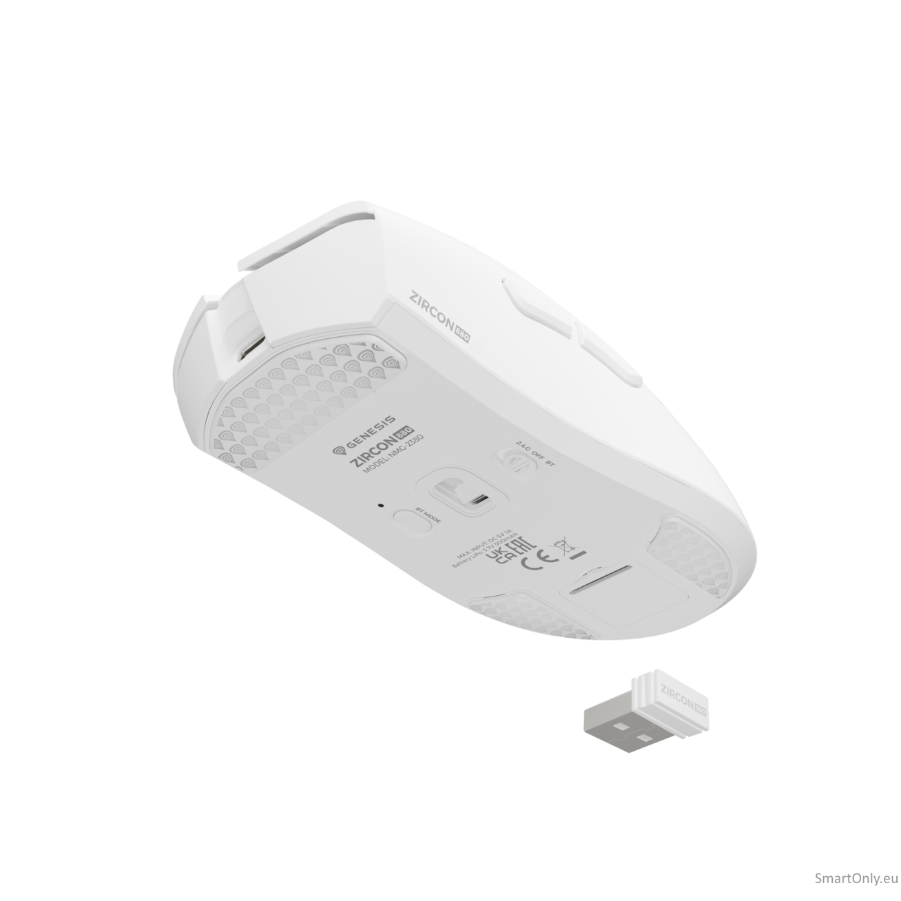 Genesis Zircon 880 Gaming Mouse, 12000DPI, Wireless, White 9 Genesis Zircon 880 Gaming Mouse, 12000DPI, Wireless, White 9