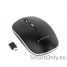 Gembird MUSW-4BSC-01 Silent wireless optical mouse, black, Type-C receiver Gembird