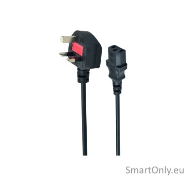 Gembird PC-187 UK power cord (C13), 5 A, 6 ft Gembird PC-187 UK power cord (C13), 5 A, 6 ft