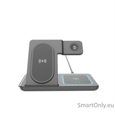 Gembird TA-WPC31A-01-BK 3-in-1 foldable wireless charger stand, 15 W, Apple watch, black | Gembird Gembird TA-WPC31A-01-BK 3-in-1 foldable wireless charger stand, 15 W, Apple watch, black | Gembird
