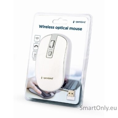 Gembird Wireless Optical mouse MUSW-4B-05 USB Optical mouse White Gembird Wireless Optical mouse MUSW-4B-05 USB Optical mouse White