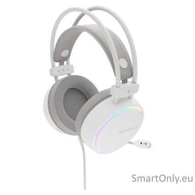 Genesis RGB Gaming Headset | Neon 613 G2 | Wired | Over-ear | Microphone | White Genesis RGB Gaming Headset | Neon 613 G2 | Wired | Over-ear | Microphone | White