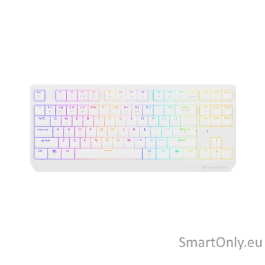 Genesis | THOR 230 | Mechanical Gaming Keyboard | Wireless | US | Outemu Red | White