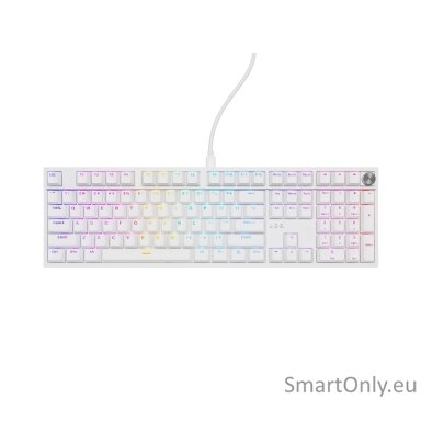 Genesis Thor 404 | Mechanical Gaming Keyboard | Wired | US | Outemu Peach Silent | White