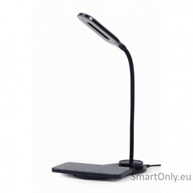 Gembird TA-WPC10-LED-01 Desk lamp with wireless charger Black 1