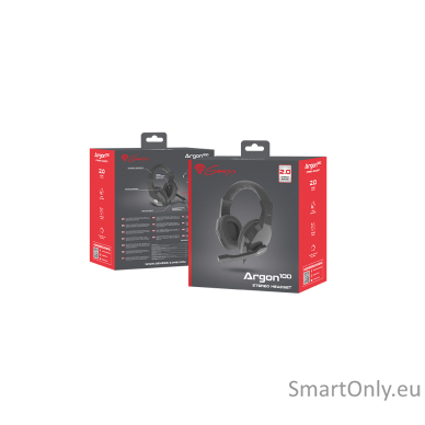 Genesis Gaming Headset, 3.5 mm, ARGON 100, Red/Black, Built-in microphone 2