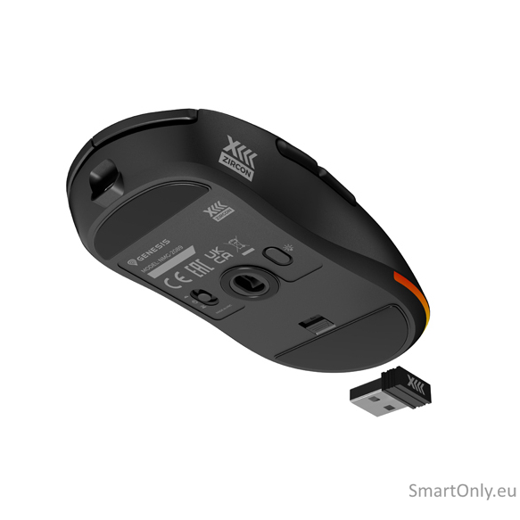 Genesis Zircon XIII Custom | Gaming Mouse | Wireless | 2.4 GHz, USB | Black 7 Genesis Zircon XIII Custom | Gaming Mouse | Wireless | 2.4 GHz, USB | Black 7