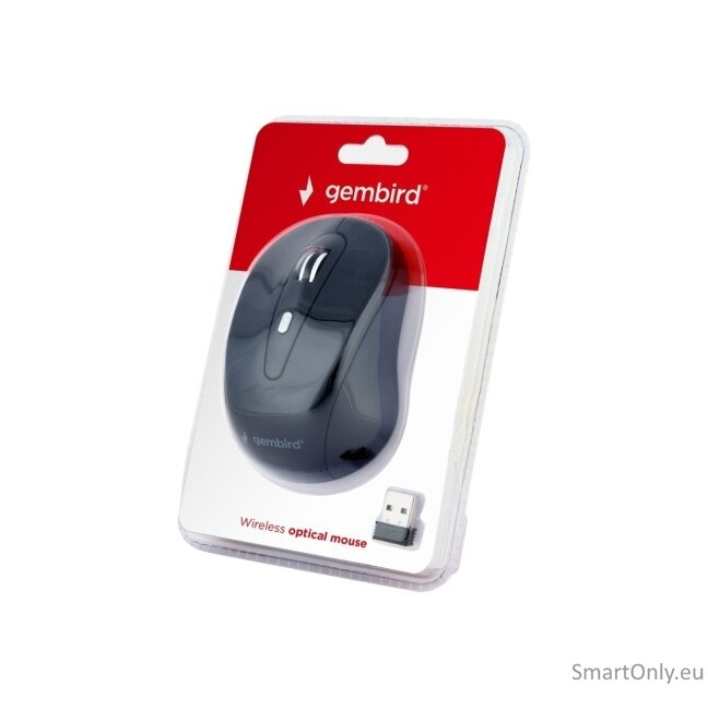Gembird | 6-button wireless optical mouse | MUSW-6B-01 | Optical mouse | USB | Black 5 Gembird | 6-button wireless optical mouse | MUSW-6B-01 | Optical mouse | USB | Black 5