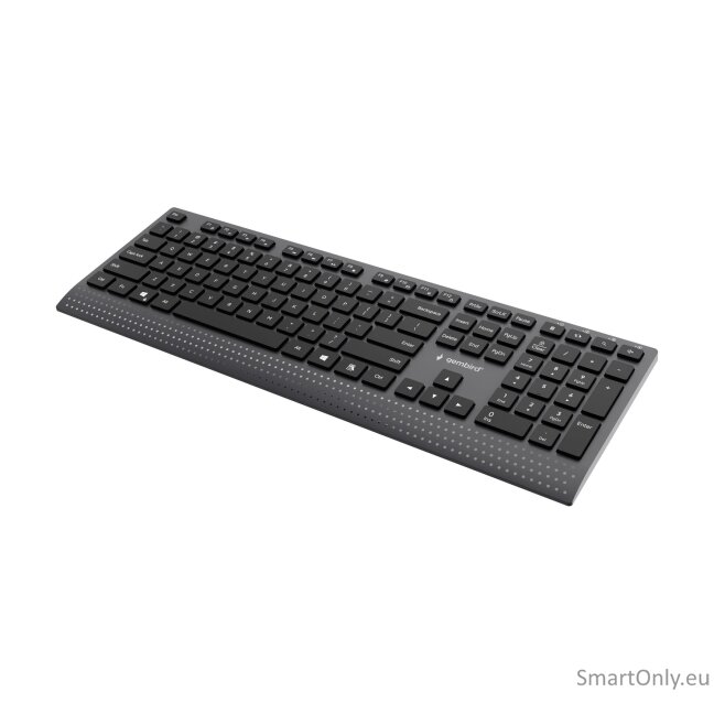 Gembird KB-MCH-06 Slim wired multimedia keyboard with Type-C adapter, US layout | Gembird