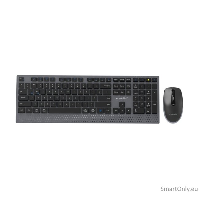 Gembird KBS-WPS-02 Dual-mode slim wireless desktop set, 2.4G+BT, US layout | Gembird 2 Gembird KBS-WPS-02 Dual-mode slim wireless desktop set, 2.4G+BT, US layout | Gembird 2