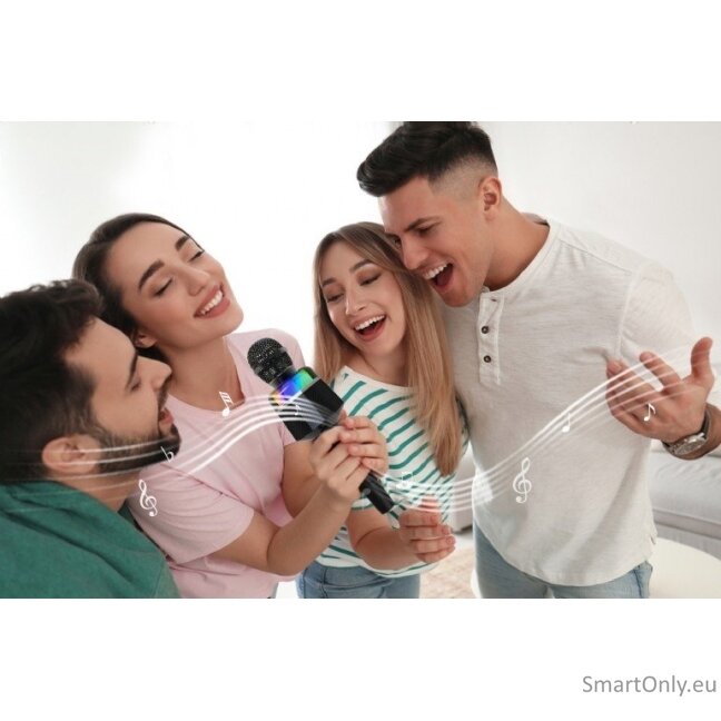 Gembird MICBT-01-BK Wireless Karaoke Microphone, Black | Gembird 5 Gembird MICBT-01-BK Wireless Karaoke Microphone, Black | Gembird 5