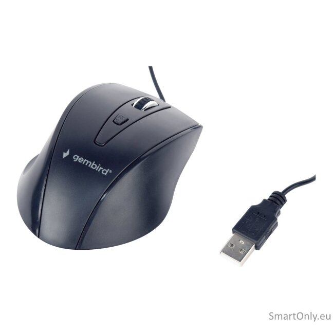 Gembird Mouse MUS-4B-02 USB Wired Standard Black 2 Gembird Mouse MUS-4B-02 USB Wired Standard Black 2