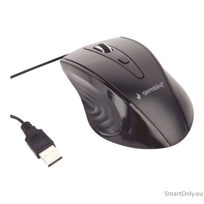 Gembird Mouse MUS-4B-02 USB Wired Standard Black 3 Gembird Mouse MUS-4B-02 USB Wired Standard Black 3