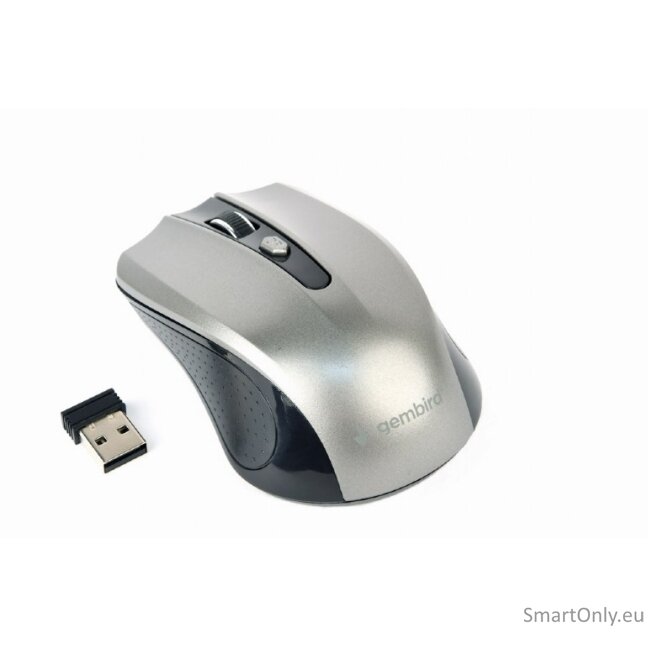 Gembird | Mouse | MUSW-4B-04-BG | Standard | Wireless | Black/ Space Grey Gembird | Mouse | MUSW-4B-04-BG | Standard | Wireless | Black/ Space Grey