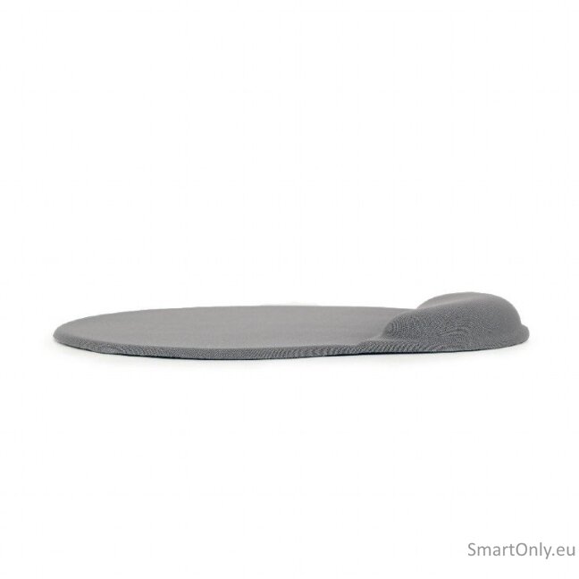 Gembird | MP-GEL-GR Gel mouse pad with wrist support, grey Comfortable | Gel mouse pad | Grey Gembird | MP-GEL-GR Gel mouse pad with wrist support, grey Comfortable | Gel mouse pad | Grey