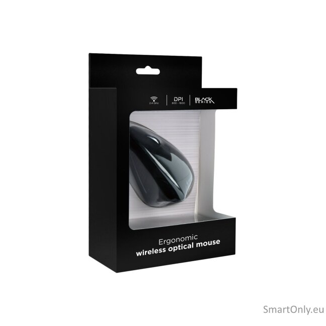 Gembird | MUSW-ERGO-01 | Optical Mouse | 2.4GHz Wireless Optical Mouse | USB | Black 7