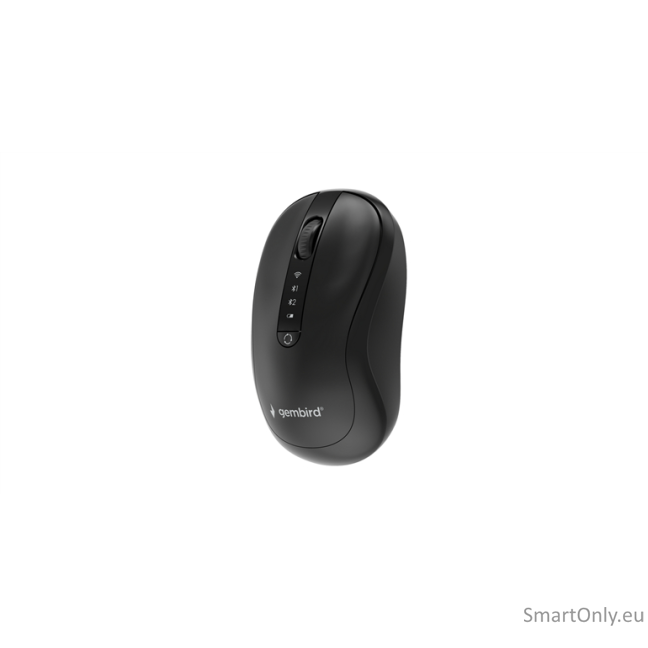 Gembird MUSW2-4B-01 Dual-mode 4-button wireless mouse, black | Gembird 3 Gembird MUSW2-4B-01 Dual-mode 4-button wireless mouse, black | Gembird 3