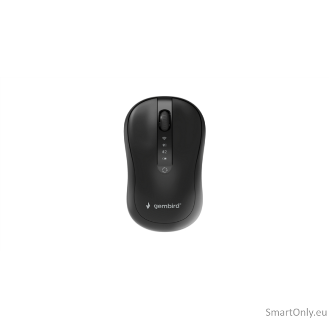 Gembird MUSW2-4B-01 Dual-mode 4-button wireless mouse, black | Gembird Gembird MUSW2-4B-01 Dual-mode 4-button wireless mouse, black | Gembird