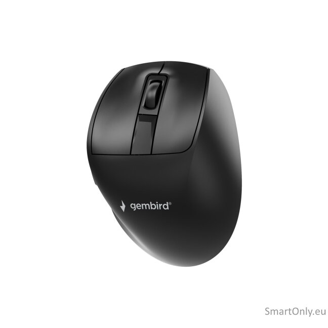 Gembird MUSW3-9B-01 Triple-mode 9-button wireless ergonomic mouse, black | Gembird 2 Gembird MUSW3-9B-01 Triple-mode 9-button wireless ergonomic mouse, black | Gembird 2