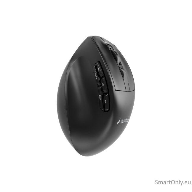 Gembird MUSW3-9B-01 Triple-mode 9-button wireless ergonomic mouse, black | Gembird 3 Gembird MUSW3-9B-01 Triple-mode 9-button wireless ergonomic mouse, black | Gembird 3