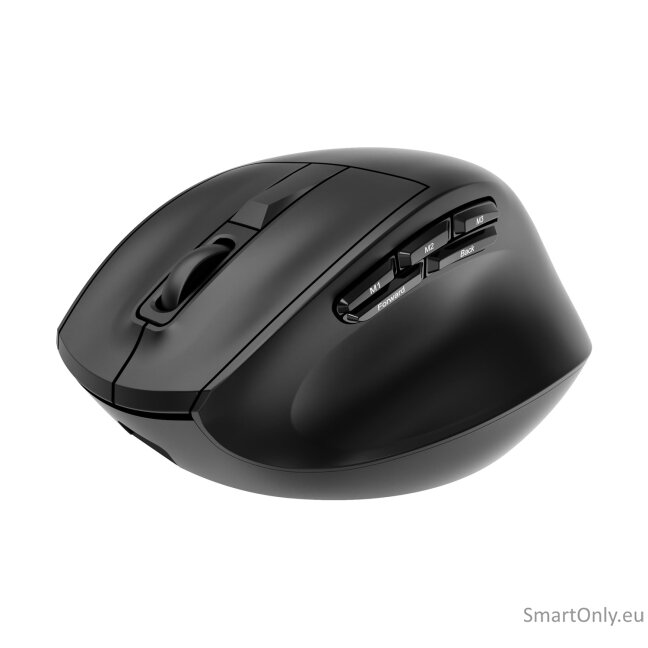 Gembird MUSW3-9B-01 Triple-mode 9-button wireless ergonomic mouse, black | Gembird Gembird MUSW3-9B-01 Triple-mode 9-button wireless ergonomic mouse, black | Gembird