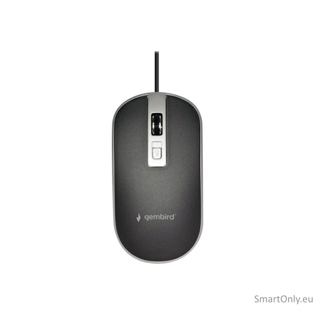 Gembird Optical USB mouse MUS-4B-06-BS Optical mouse Black/Silver 4 Gembird Optical USB mouse MUS-4B-06-BS Optical mouse Black/Silver 4