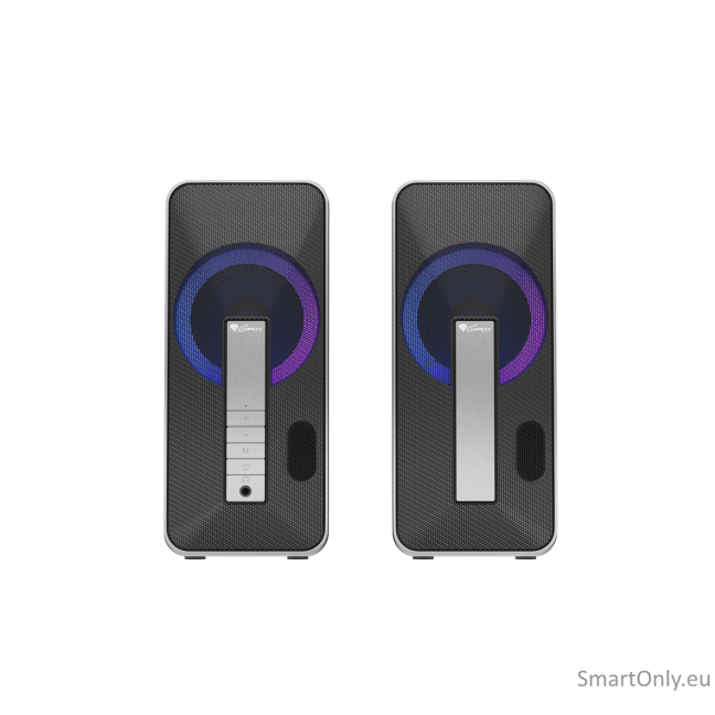 Genesis | Computer Speaker | Helium 100BT RGB | Bluetooth | Silver/Black | Gaming Speakers | Wireless connection 1 Genesis | Computer Speaker | Helium 100BT RGB | Bluetooth | Silver/Black | Gaming Speakers | Wireless connection 1
