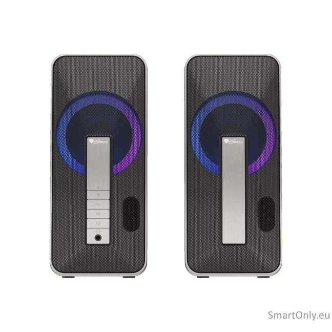 Genesis | Computer Speaker | Helium 100BT RGB | Bluetooth | Silver/Black | Gaming Speakers | Wireless connection 6 Genesis | Computer Speaker | Helium 100BT RGB | Bluetooth | Silver/Black | Gaming Speakers | Wireless connection 6