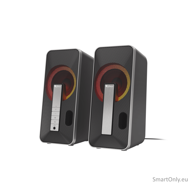 Genesis | Computer Speaker | Helium 100BT RGB | Bluetooth | Silver/Black | Gaming Speakers | Wireless connection Genesis | Computer Speaker | Helium 100BT RGB | Bluetooth | Silver/Black | Gaming Speakers | Wireless connection