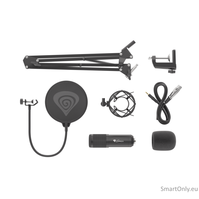 Genesis | Gaming Microphone | Radium 300 | Black | Wired Genesis | Gaming Microphone | Radium 300 | Black | Wired