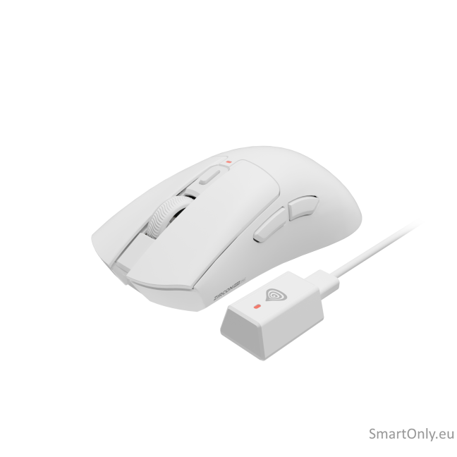 Genesis Gaming Mouse | Zircon 880 Pro 8k | Wireless | 2.4GHz, Bluetooth | White Genesis Gaming Mouse | Zircon 880 Pro 8k | Wireless | 2.4GHz, Bluetooth | White