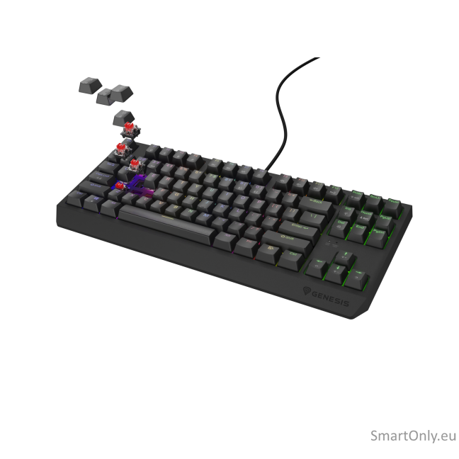 Genesis | THOR 230 TKL | Mechanical Gaming Keyboard | Wired | US | Linear | Black | RGB 3 Genesis | THOR 230 TKL | Mechanical Gaming Keyboard | Wired | US | Linear | Black | RGB 3