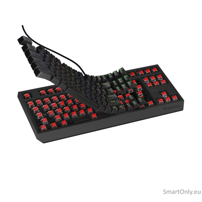 Genesis | THOR 230 TKL | Mechanical Gaming Keyboard | Wired | US | Linear | Black | RGB 4