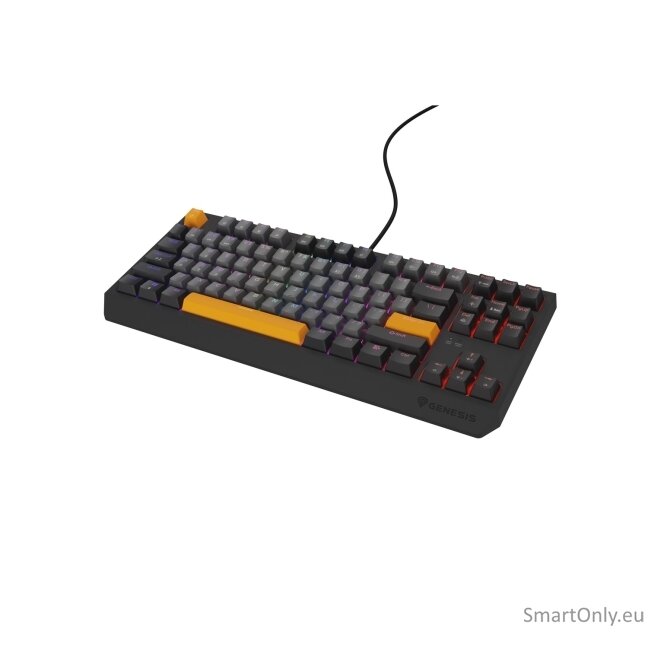 Genesis | THOR 230 TKL | Mechanical Gaming Keyboard | Wired | US | Outemu Red | Anchor Gray Negative 3