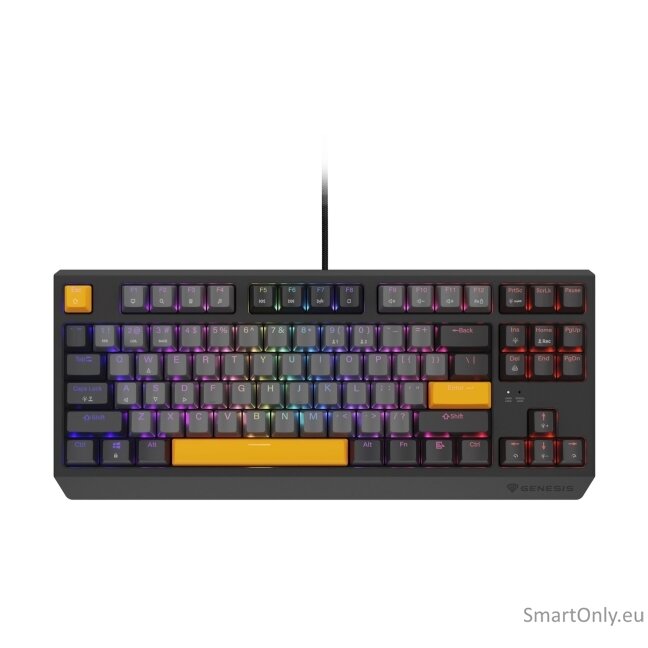 Genesis | THOR 230 TKL | Mechanical Gaming Keyboard | Wired | US | Outemu Red | Anchor Gray Negative 5 Genesis | THOR 230 TKL | Mechanical Gaming Keyboard | Wired | US | Outemu Red | Anchor Gray Negative 5