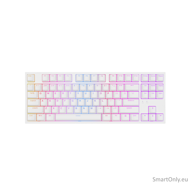 Genesis | THOR 404 TKL | Mechanical Gaming Keyboard | Wired | US | Gateron Yellow Pro | White | RGB 2