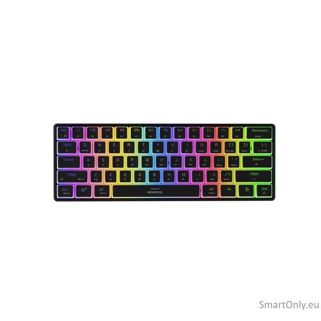 Genesis | THOR 660 G2 | Gaming Keyboard | Wireless/Wired | US | Linear | Black | RGB Genesis | THOR 660 G2 | Gaming Keyboard | Wireless/Wired | US | Linear | Black | RGB