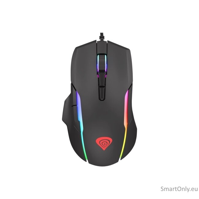 GENESIS Xenon 220 Gaming Mouse, 500 - 6400DPI, Wired, Black | Genesis 12
