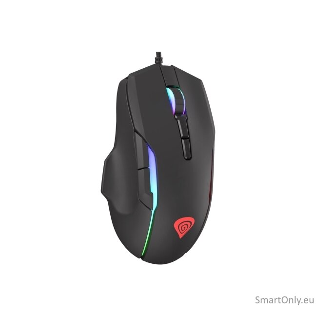 GENESIS Xenon 220 Gaming Mouse, 500 - 6400DPI, Wired, Black | Genesis 13 GENESIS Xenon 220 Gaming Mouse, 500 - 6400DPI, Wired, Black | Genesis 13