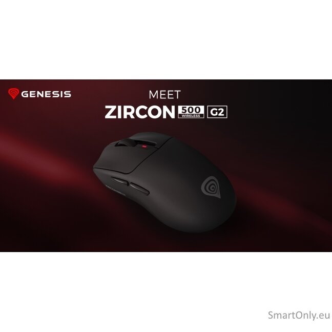 Genesis ZIRCON 500 G2 | Gaming Mouse | Wireless/Wired | 2.4 GHz, Bluetooth, USB | Black 3 Genesis ZIRCON 500 G2 | Gaming Mouse | Wireless/Wired | 2.4 GHz, Bluetooth, USB | Black 3