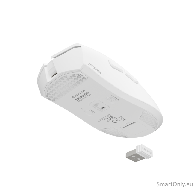 Genesis Zircon 880 Gaming Mouse, 12000DPI, Wireless, White 9 Genesis Zircon 880 Gaming Mouse, 12000DPI, Wireless, White 9
