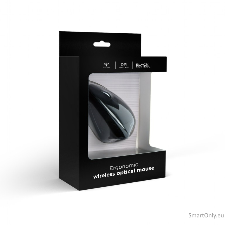 Gembird | MUSW-ERGO-01 | Optical Mouse | 2.4GHz Wireless Optical Mouse | USB | Black 2 Gembird | MUSW-ERGO-01 | Optical Mouse | 2.4GHz Wireless Optical Mouse | USB | Black 2